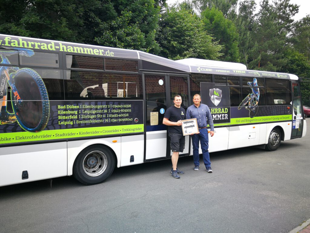 Buswerbung Fahrrad Hammer • SD GRUPPE • VM SachsenAnhalt