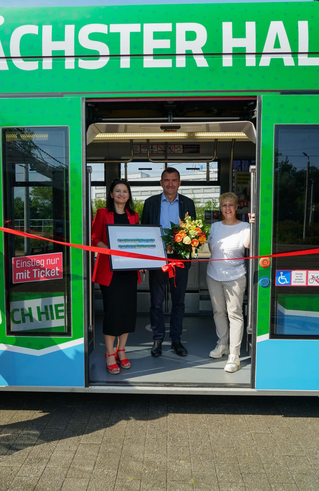 Übergabe Straßenbahn wbg Erfurt 