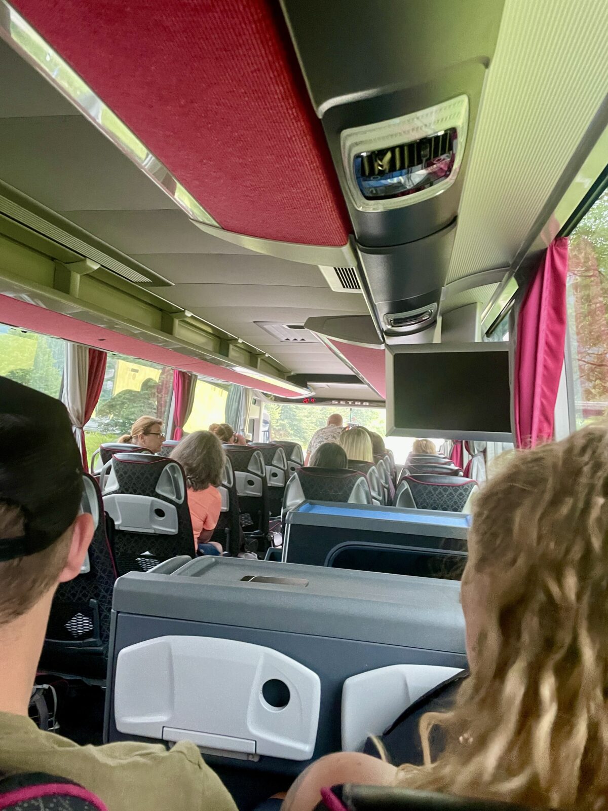 Busfahrt zum Teamausflug 